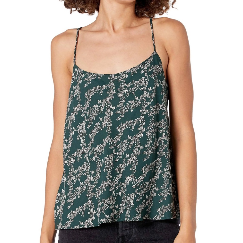 BCBGMaxAzria Spruce Green Strappy
Floral Camisole Top - Picture 1 of 13